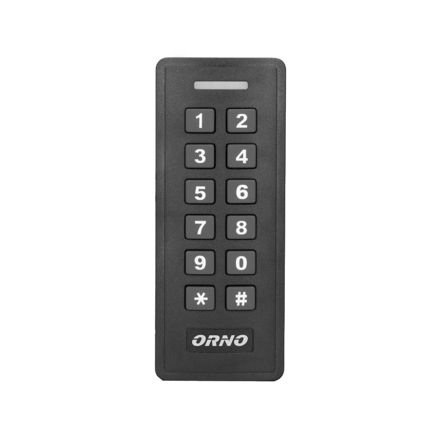 Code lock with card and proximity tags reader, with visitor access function, anthracite